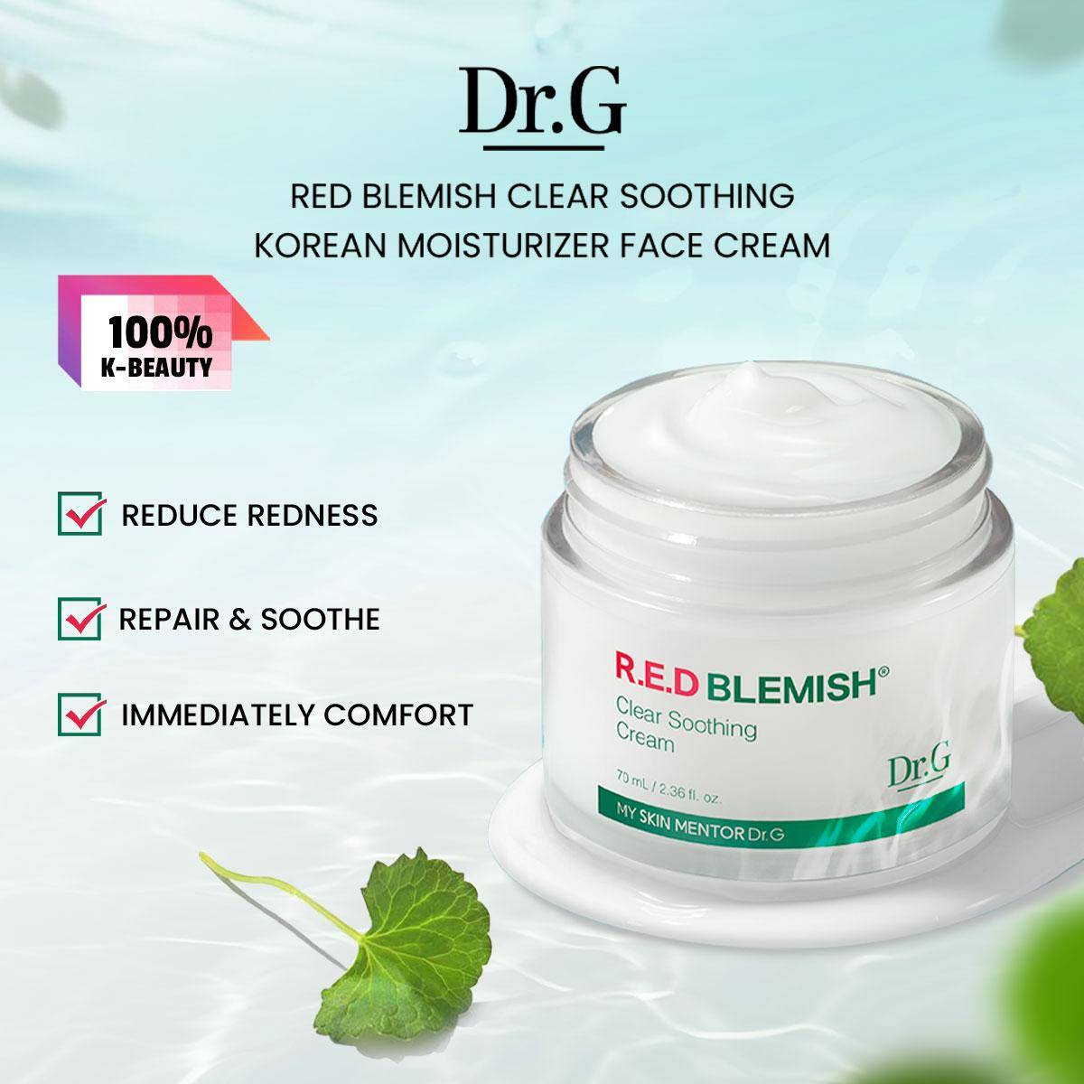 Dr.G Red Blemish Clear Soothing Koreansk Fuktkräm Ansiktskräm 70ml