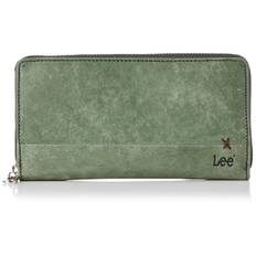 Maya Berry Round Zipper Long Wallet Bundle Holder Card Holder Coin Purse Dyed Italian Leather Green [Lee] MAYA 320-1755 grön