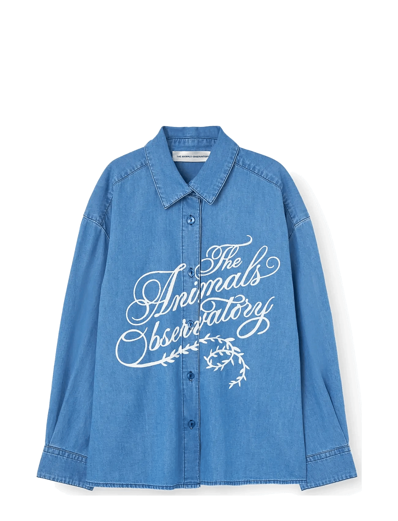 THE ANIMALS OBSERVATORY Wolf Denim Kid Shirt Dusty Blue | Blue | 6 Y