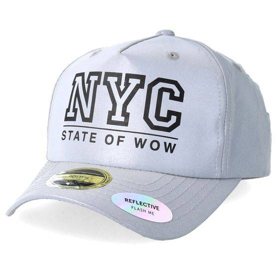 State Of Wow - Grå adjustable Keps - Kids Rexdale Reflective Grey Snapback @ Hatstore