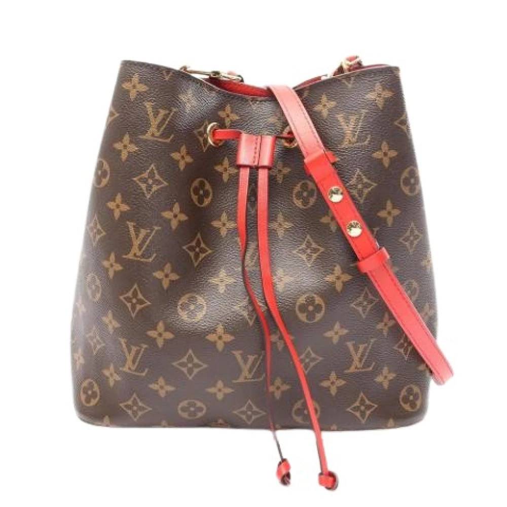 Louis Vuitton Vintage Pre-owned Monogram Canvas Bucket Bag - Vintage - Dame - Brun - ONE SIZE - Uld