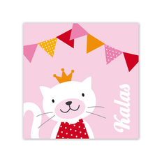 Hoppelina – Inbjudningskort/Party Card “Kattprinsessa”