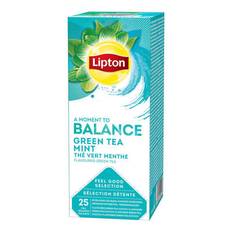 Te Lipton Green Tea Mint 25breve/æsk