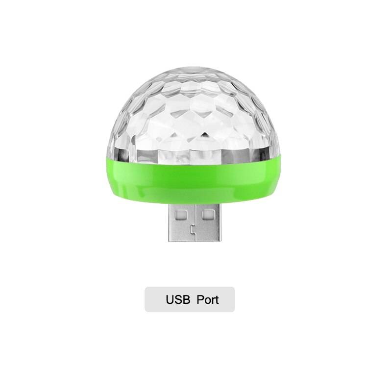 Mini usb led party party crystal magic ball scen ljus hem party karaoke dekorationer bärbara scen ledde disco lampor för hem - Usb