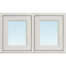 Svenska Fönster SF vridfönster  1080x480mm 2-luft, insida trä utsida aluminium, 3-glas  (11x5)