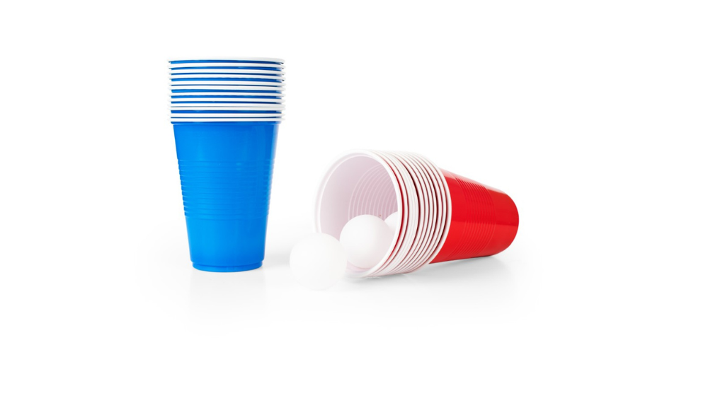 Beer pong spil.