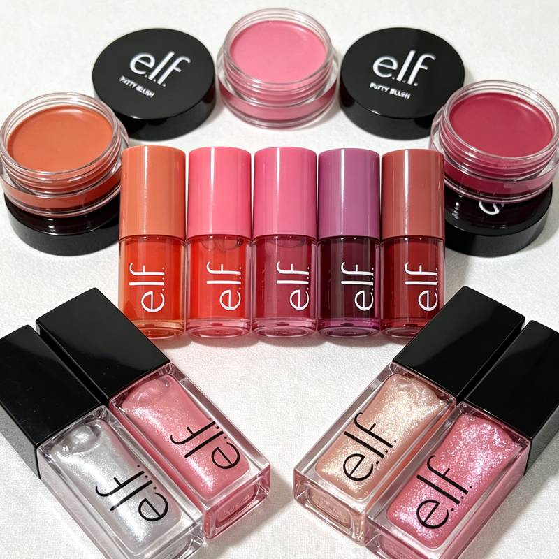 Hot Elf 2 in1 Liquid Blusher Putty Blush Cream Long Lasting Moisturizer Glow Reviver Lip Oil Hydrating Lip Gloss Makeup Cosmetic