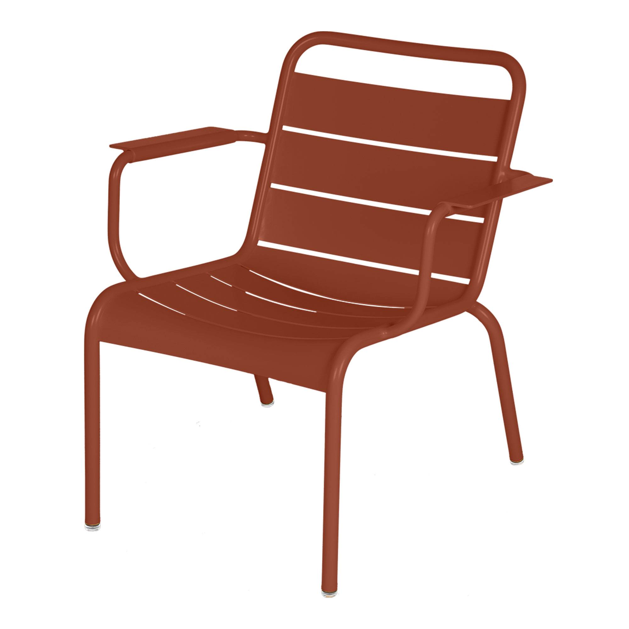 Fermob - Luxembourg Lounge Armchair Red Ochre 20 - Udendørs lænestole - Frédéric Sofia - RØD - Metal
