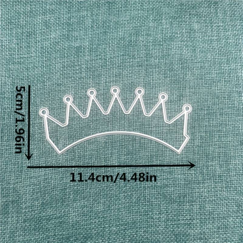 TEMU Crown Headdress Ornaments Metal Cutting Dies Stencils Die Cut For Diy Scrapbooking Album Paper Card Decorative Crafts Party Gift