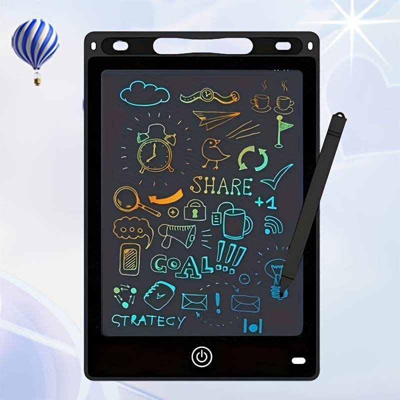 TEMU Lcd Writing Board, 8.5 Inches, Colorful Doodle Board Drawing Board, With Lock Function, Erasable Reusable Writing Board, Easter Toy Gift, Suitable 3-9,