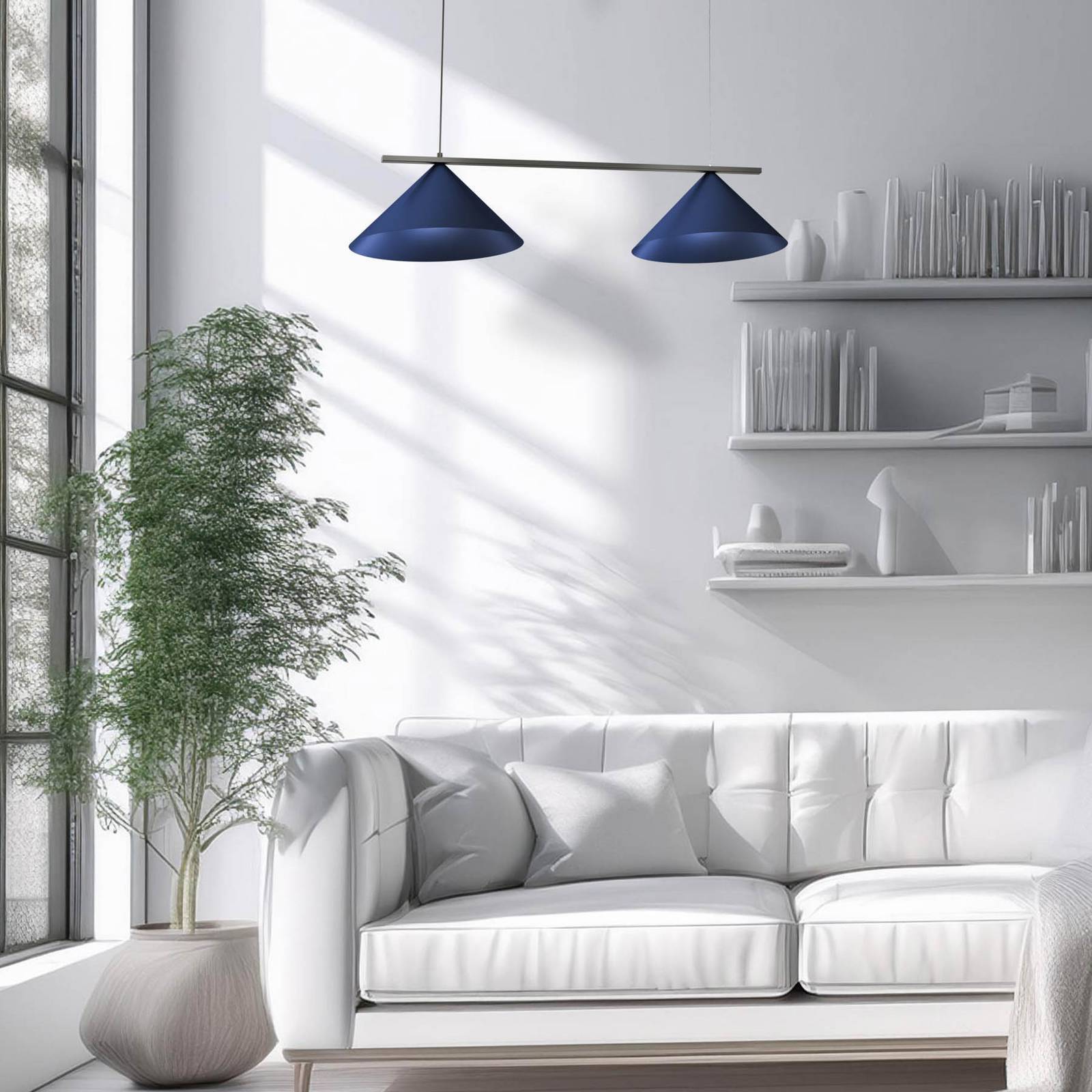 Hänglampa Capital Eko-Light, dimbar, Blå, Vardagsrum / matsal, Metall, Modern, Pendellampa
