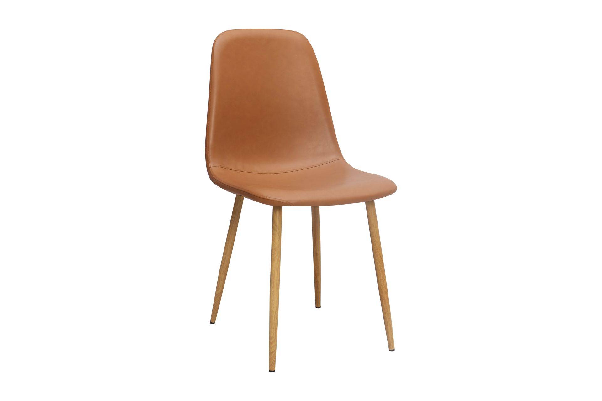 Basic Home Nibe Matstol Konstläder - Brun/Ek & köksstol Brun PU