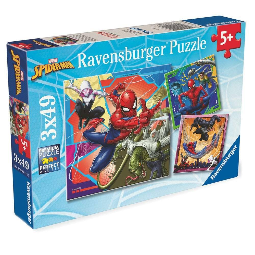 Marvel Spiderman-pussel 3x39 bitar