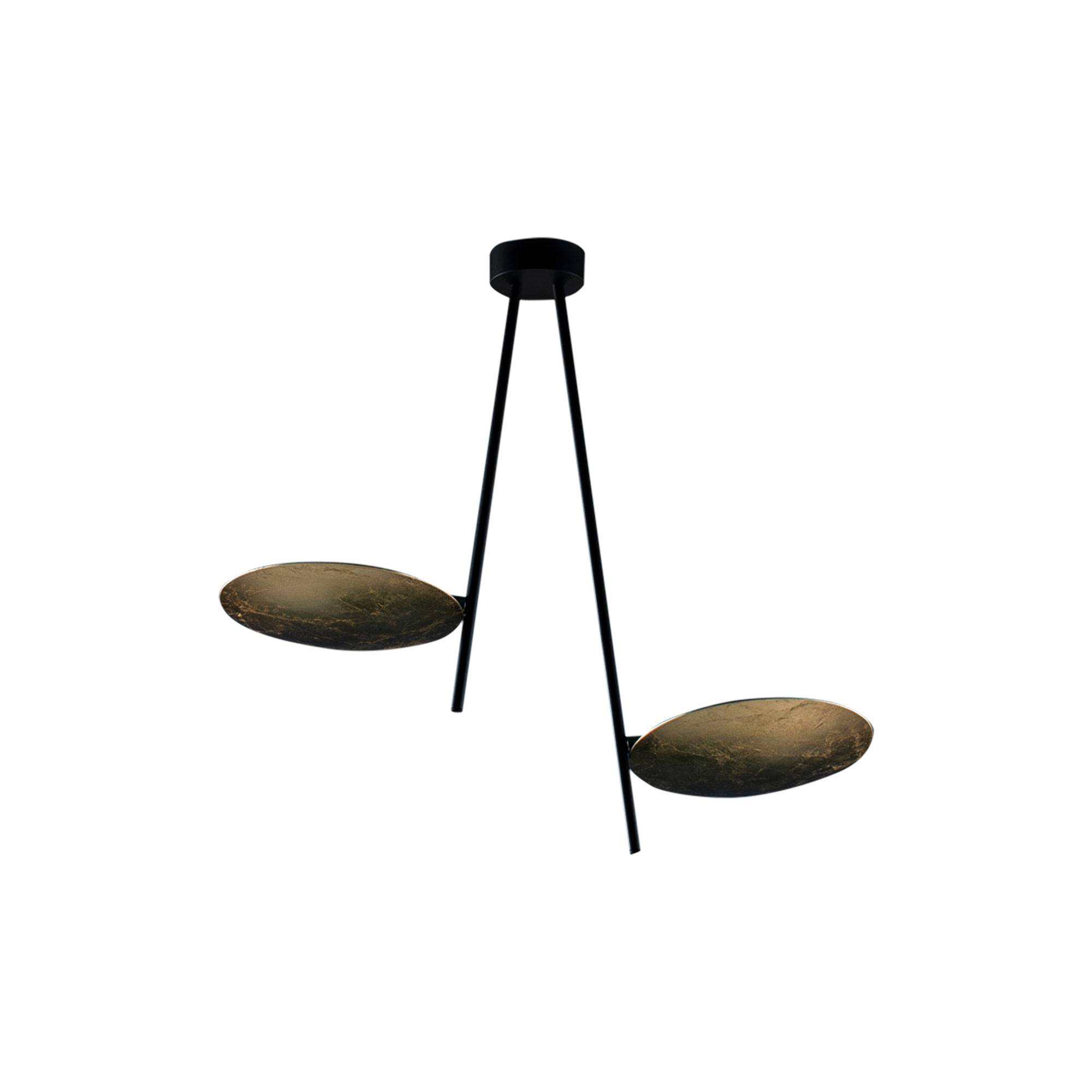 Catellani & Smith - Lederam C2, Vit med borstad stav - Plafonder - Enzo Catellani - Vit