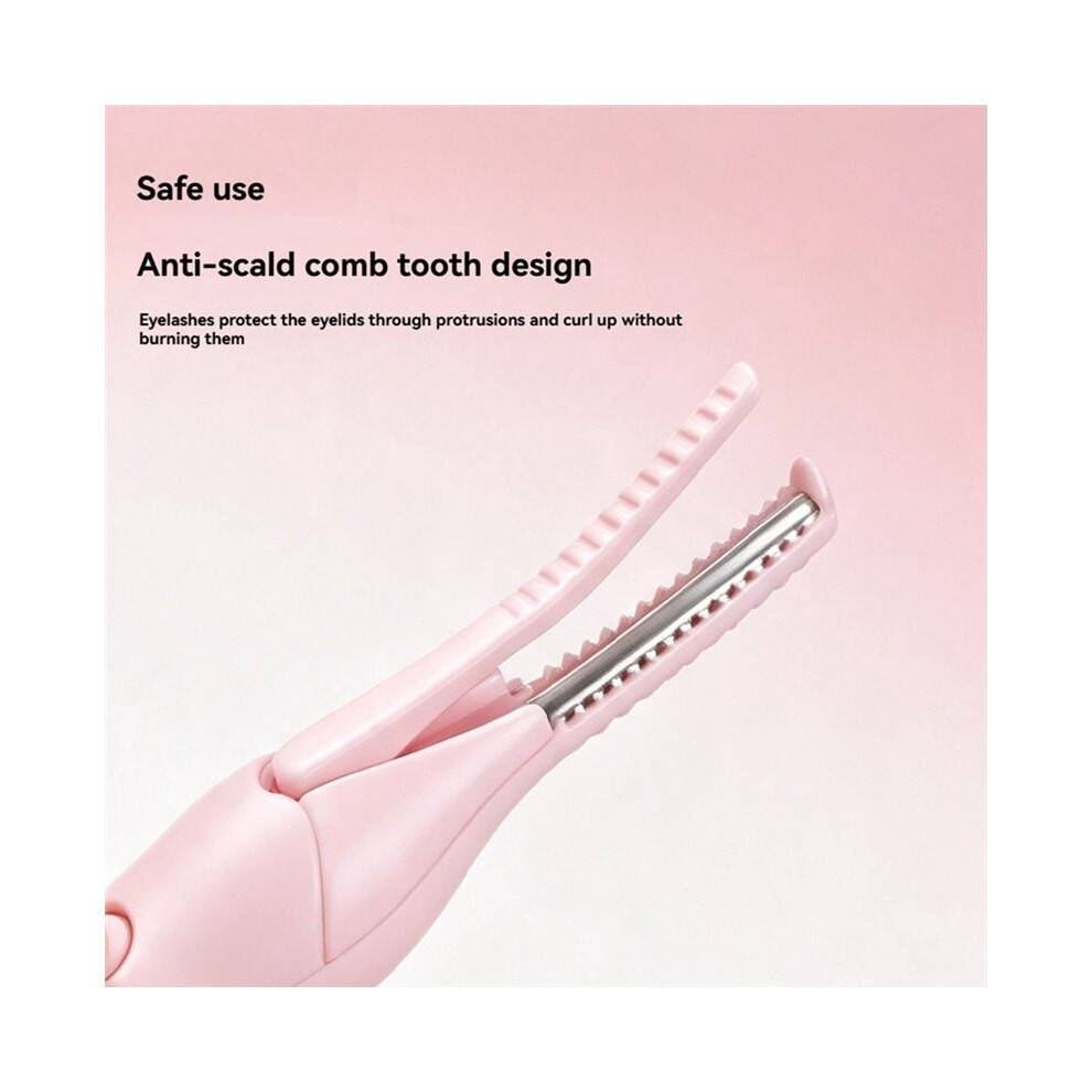 Lasting Curling Electric Eyelash Curler Wide Angle Bezel-Free Heated Eyelash Curler Fast Heating Safe Gentle Design
