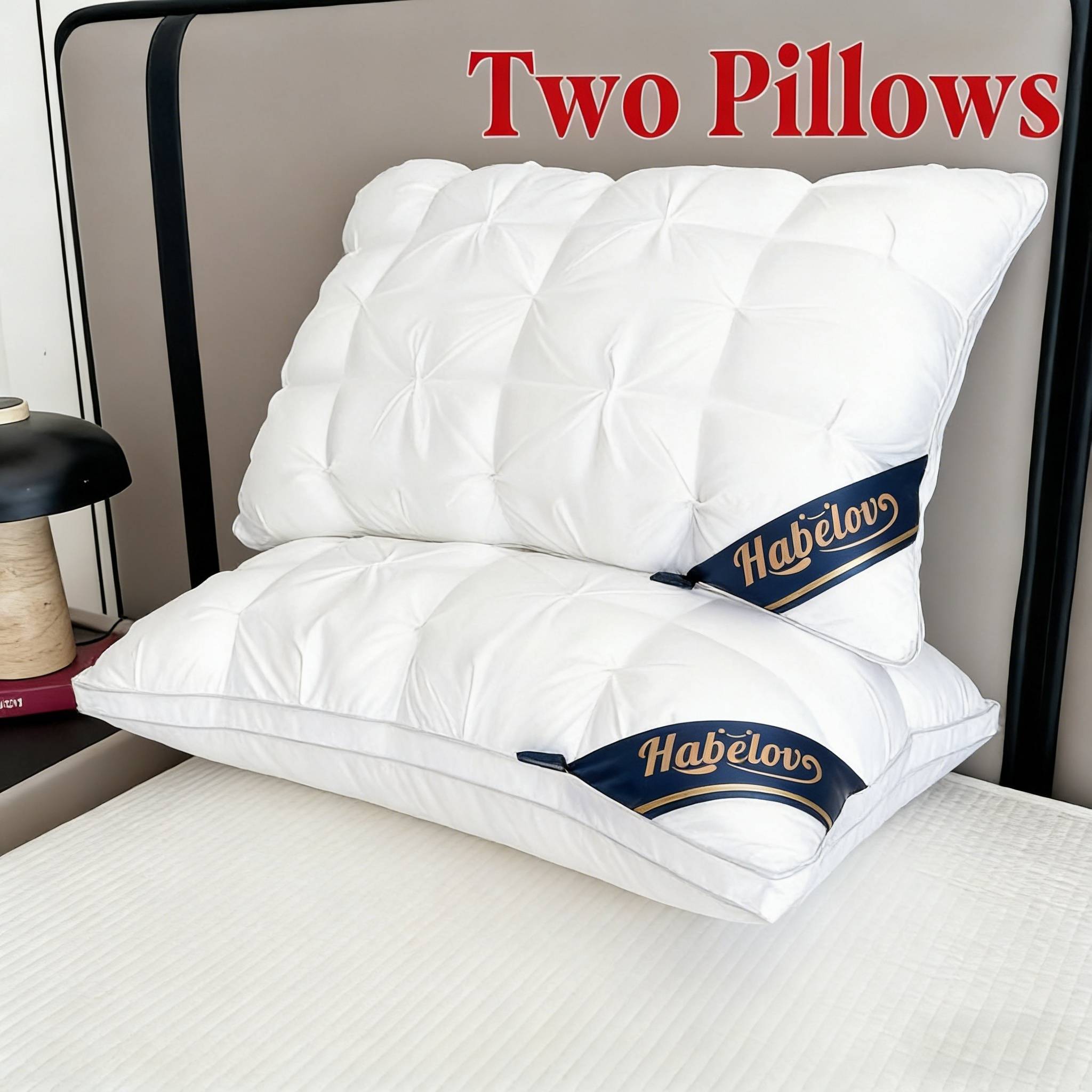1/2pcs Extra Large -grade Bed Pillows, Hypoallergenic Polyester Cover With Down-alternative Filling. Ergonomically Designed For Back, Side, And Stomach Sleepers, Ideal For Deep, Sleep