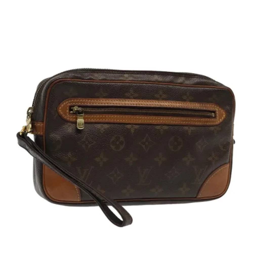 Louis Vuitton Vintage Pre-owned Canvas clutches - Vintage - Dame - Brun - ONE SIZE -