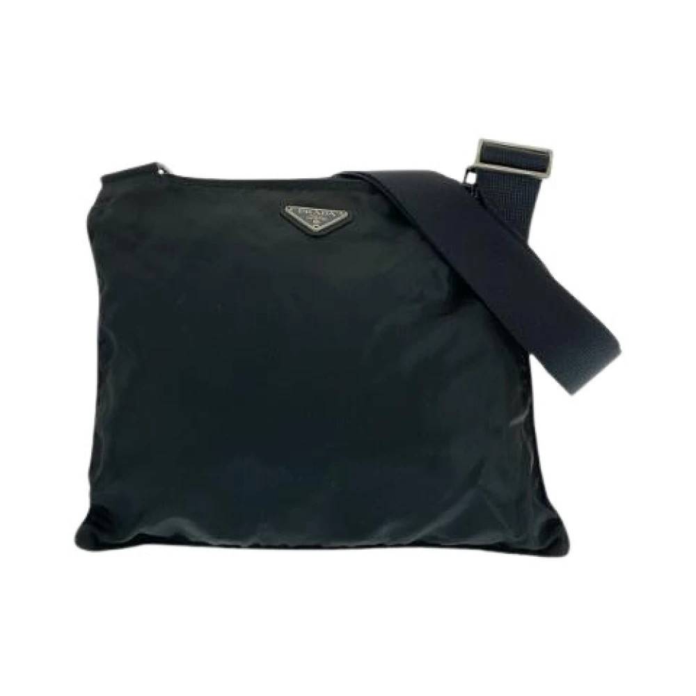Prada Vintage - Pre-owned Nylon Tessuto Triangle Logo Crossbody Vintage - Dam - ONE Size - Nylon