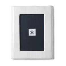 Royal Copenhagen Hvid Riflet Billederamme - H 21 x B 16,5 cm - Porcelæn - Hvid
