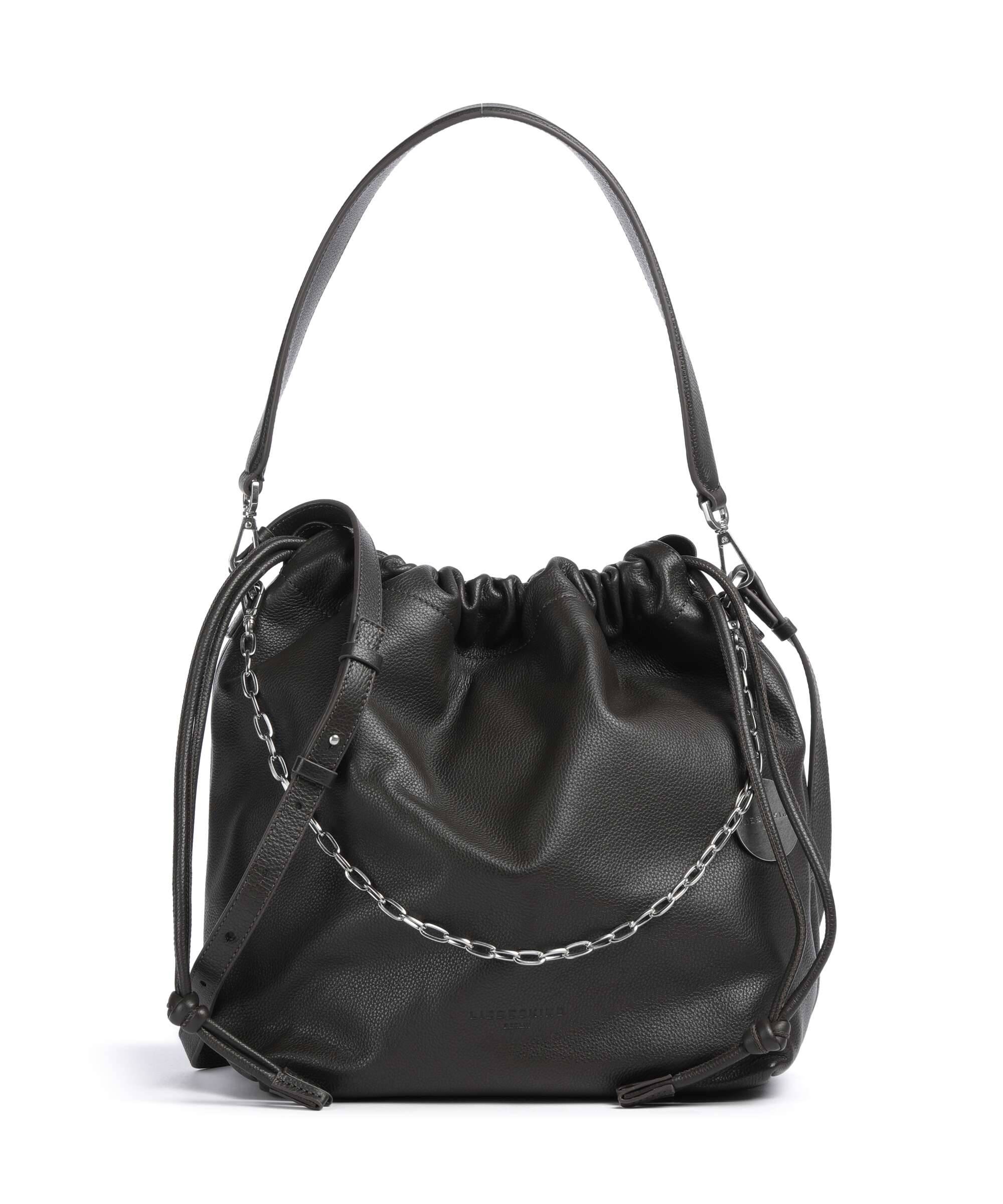 Liebeskind Lya II Small Pebble M Bucket taske deep soil