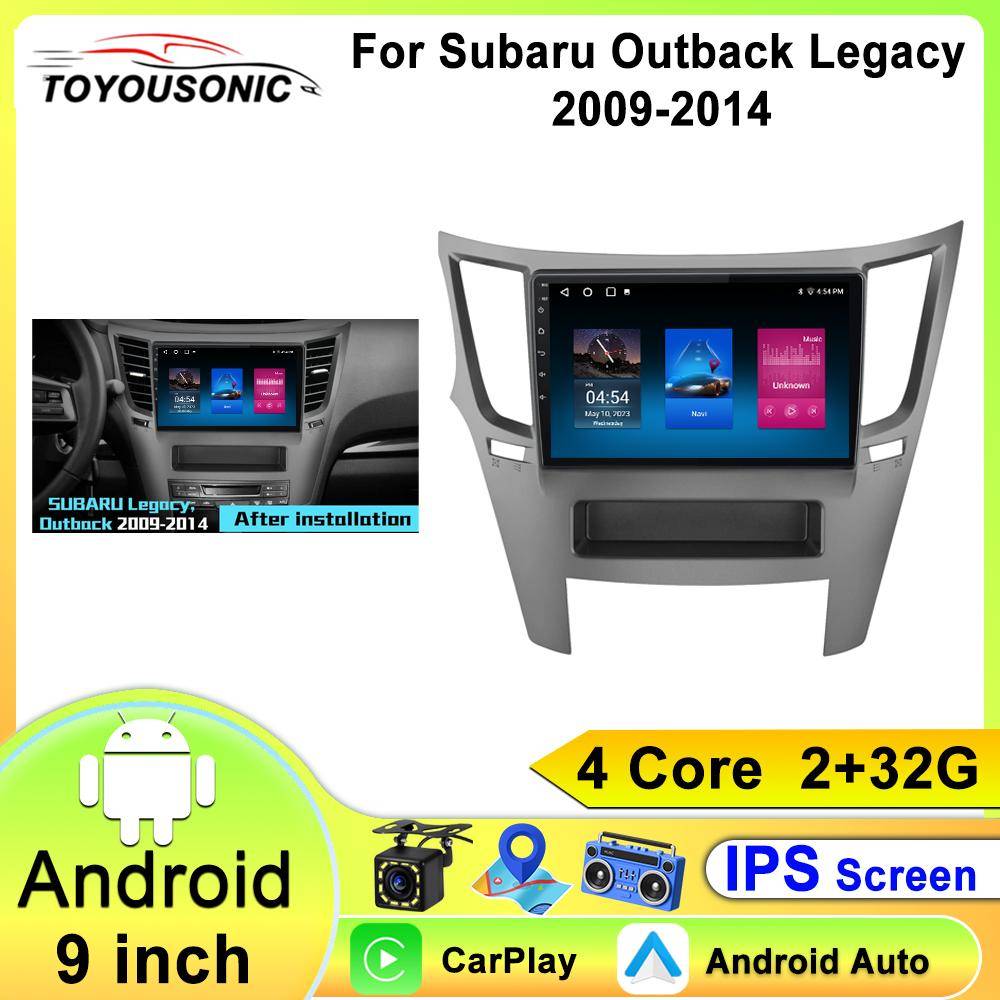 För Subaru Outback Impreza Legacy 2009-2014 Bilradio Carplay GPS-navigation Android Auto Ingen 2din DVD Bluetooth Wifi