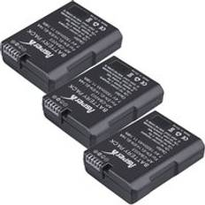 4 st en -el14a en -el14 en el14 batteri + lcd usb dubbelladdare för nikon batteri d5500 d5300 d3300 d5100 d5200 d3100 d3200 p 7000 - 3 batterier
