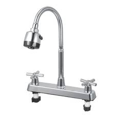 Kitchen Sink Faucet Professional Modern Simple Style Cold Hot Dual Use Basin Mixer Tap for Kitchen