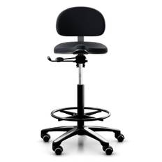 RH Support 4501 Sadelstol, Stof Black (Select SC60999), Fodring Ja