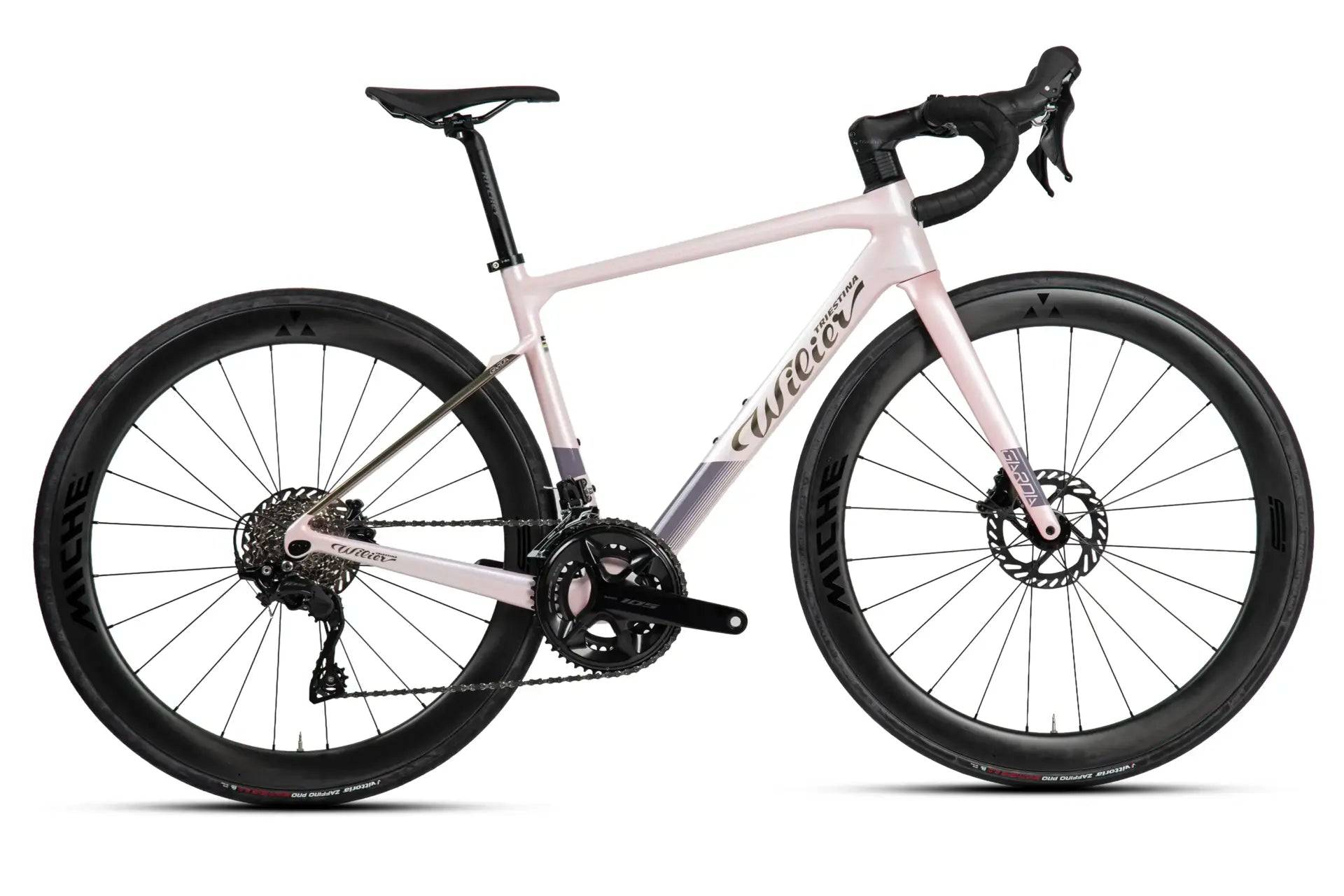 Wilier Garda Disc 2024 - Shimano 105 2x12sp - Miche S50 - 153 / l / cameo/brown autumn