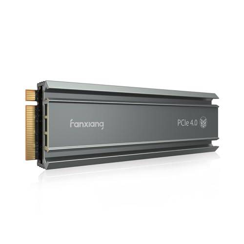 fanxiang S660 500GB PCIe 4.0 NVMe M.2 SSD Solid State Intern Drive med kylfläns, SLC-cache, upp till 5000 MB/s, Kompatibel med PS5, bärbar dator, stationär dator