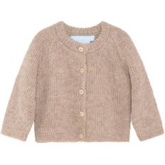 Serendipity Beige Baby Alpaca Suri Cardigan 86