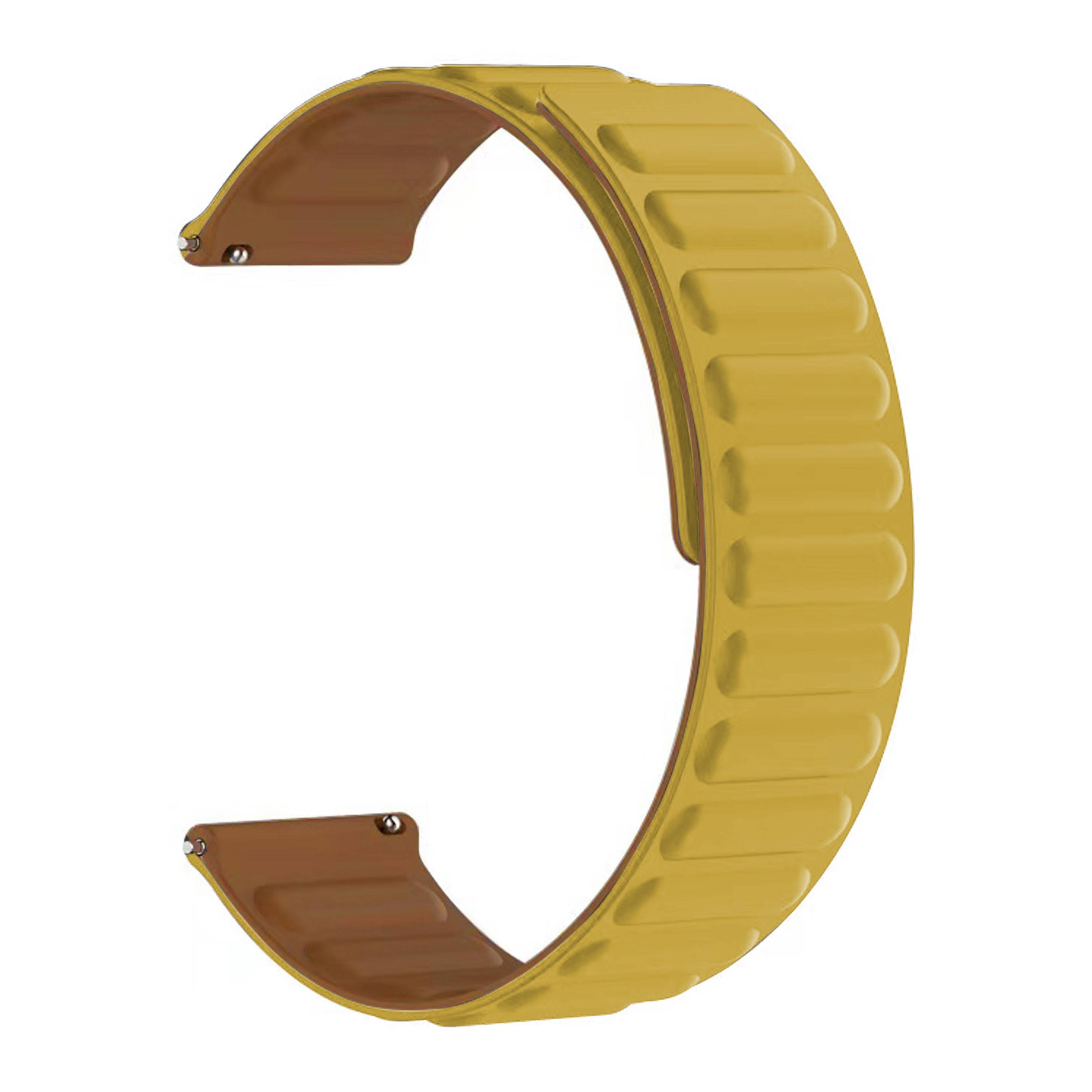 Garmin Forerunner 70 Armband i silikon med magnetstängning, Gul
