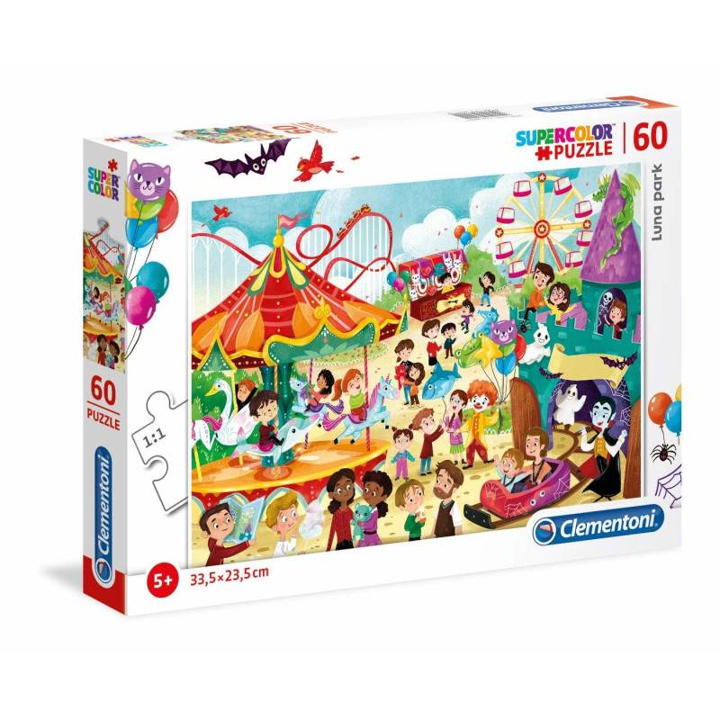 Clementoni 26991 Clementoni-26991-Supercolor Puzzle-Luna Park-60 Teile