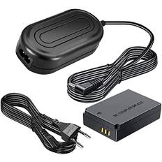 Gonine ACK-E12 AC Power Adapter DR-E12 DC Coupler Ladegerät Kit für Canon EOS M, EOS M2, EOS M10, EOS M50, EOS M100 Spiegellose Digitalkameras