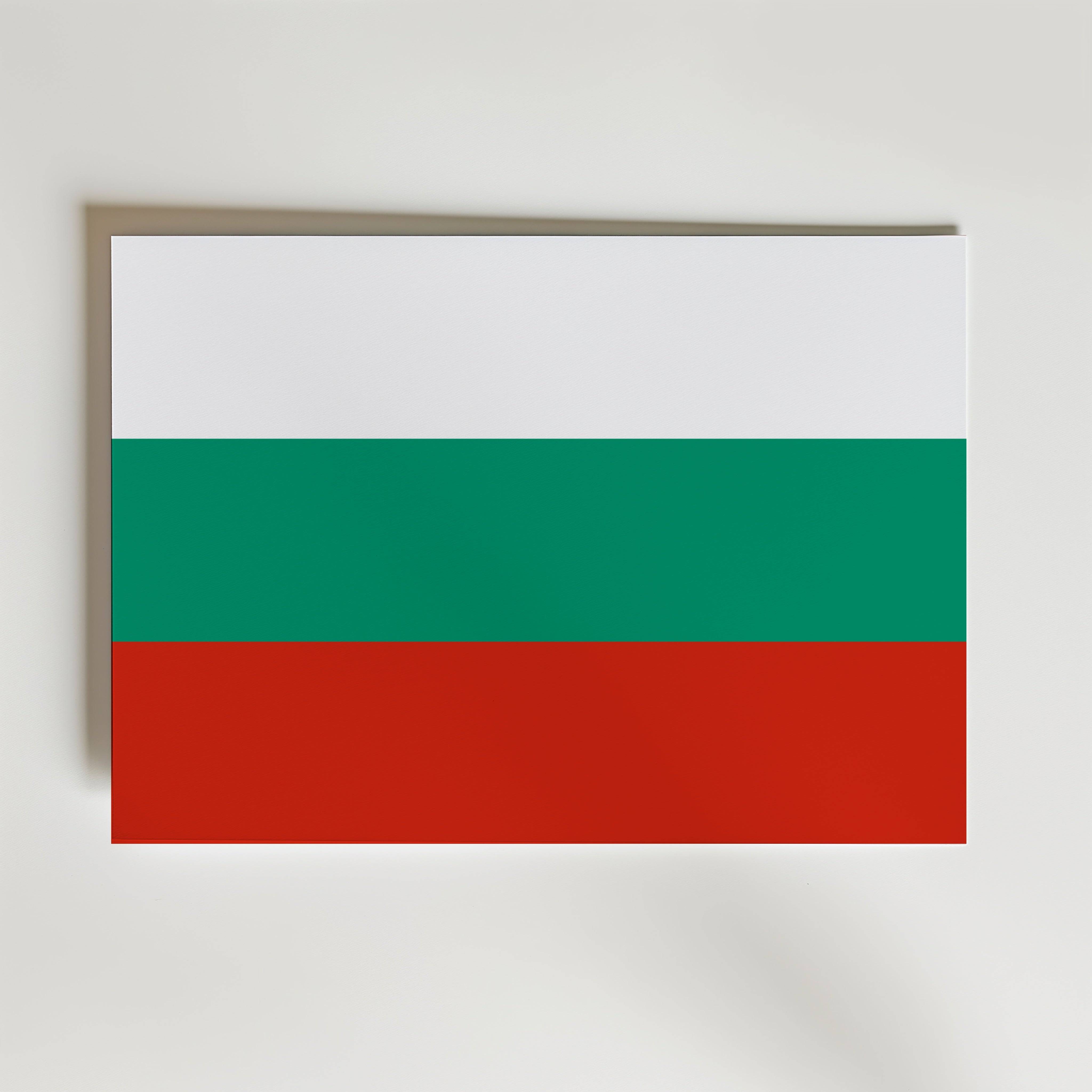 Bulgaria National Flag Poster - Poster 100x70 cm