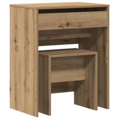 Sminkbord med låda artisan ek 60 x 40 x 75 cm Konstruerat trä