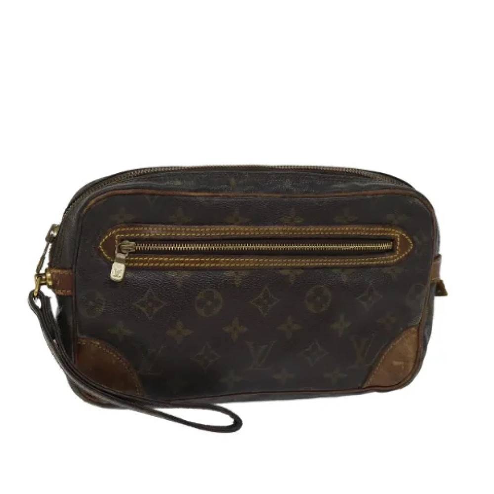 Louis Vuitton Vintage Pre-owned Canvas clutches - Vintage - Dame - Brun - ONE SIZE - Tyl