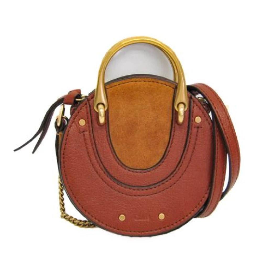 Chloé Pre-owned Pre-owned Mini Læder Skuldertaske - Vintage - Dame - Brun - ONE SIZE - Uld