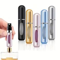 TEMU Portable Mini Refillable Perfume Spray Bottle Travel Set With 5 Sets Of 5ml/0.25oz
