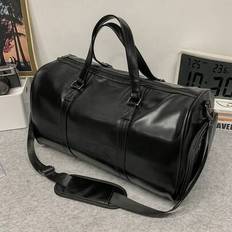 Fashionable Men's Solid Color Fitness Bag, Large Capacity Dry Wet Separation Swimming Bag, Premium Travel Bag, Retro Commuting Handbag, Travel Bag, Bo - Multicolor