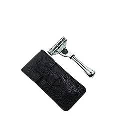 Parker Travel Mach 3 Compatible Razor with Leather Case