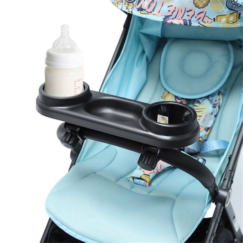 Snackbakke til barnevogn med kopholder – BPA-fri universal bakke til snacks og drikke