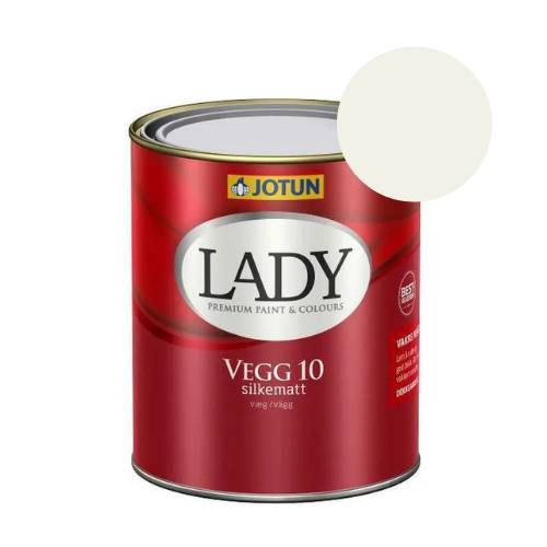 TILBUD: JOTUN LADY Væg 10 Vægmaling 0,68 l. (Glans 10). Farve: 1624 Letthet