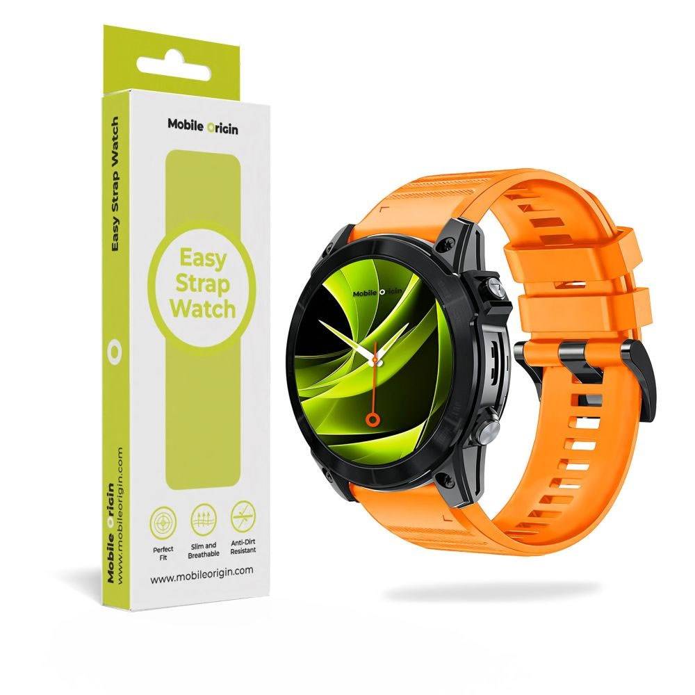 Mobile Origin Universal Garmin Rem (26 mm QuickFit) - Silikon - Orange
