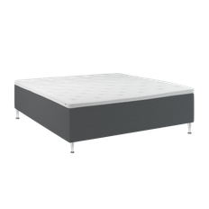 Kinnabädden - Venus Seamless Ramsäng Anthracite 180 Extra Fast/Extra Fast Cocktailben Silver 19cm från Sleepo - Grå (180x200)
