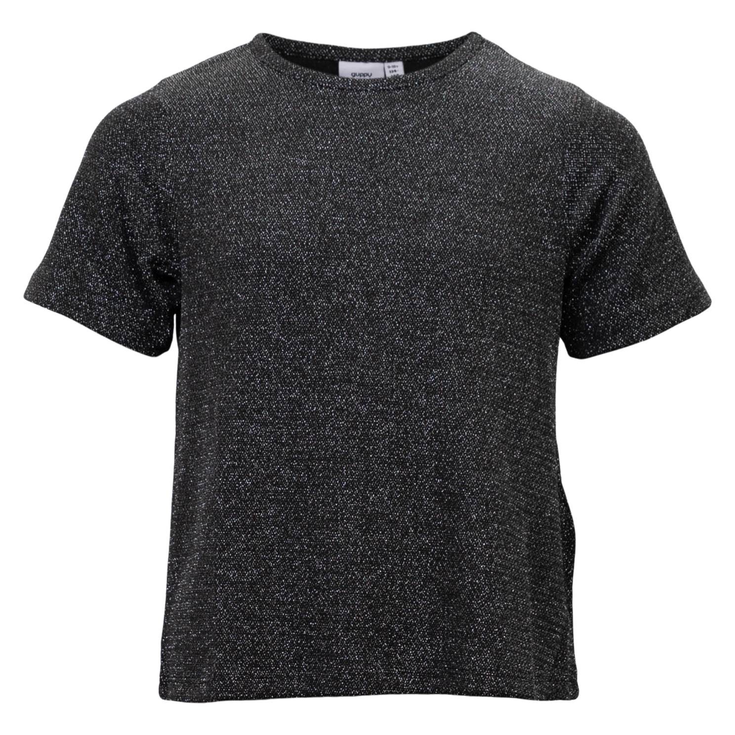 Guppy Ramoni Pige Bluse m. glimmer - Black - 134/140