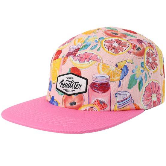 Headster - Rosa 5panel Keps - Kids Fruity Jam Mary's Rose 5-Panel @ Hatstore
