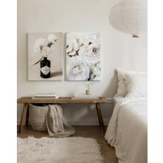 White Roses Canvas Duo (50x70 cm)