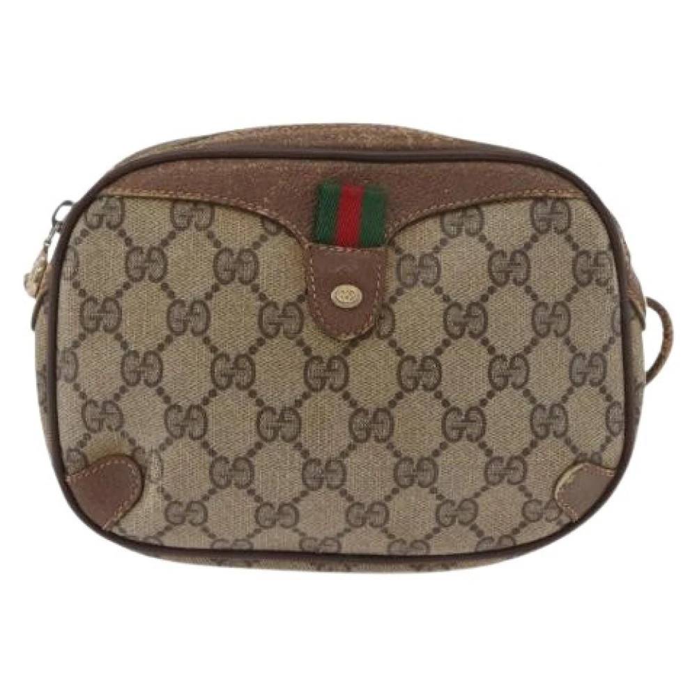 Gucci Vintage Pre-owned Vintage Skuldertaske - Vintage - Dame - Beige - ONE SIZE - Uld