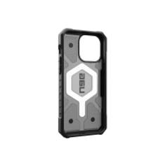 UAG Rugged Case for Apple iPhone 15 Pro Max [6.7in] - Pathfinder Clear Ice - Baksidesskydd för mobiltelefon - MagSafe-kompatibilitet - termoplastisk polyuretan (TPU) - asksvart - för Apple iPhone 15 Pro Max